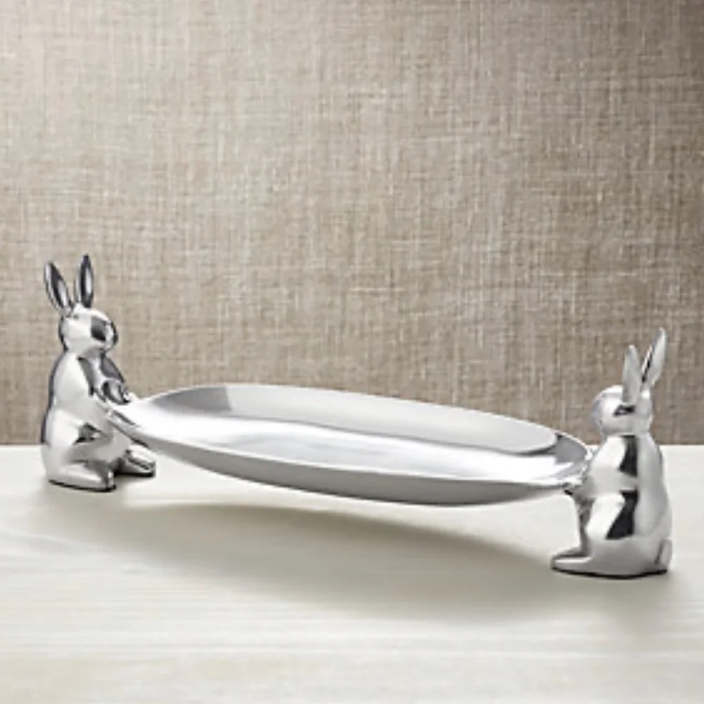 Crate&Barrel aluminum bunny